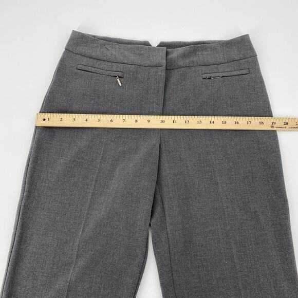 SOFT SURROUNDINGS Pants Women's Size M Grey Stretch Cropped Slacks - Picture 7 of 8